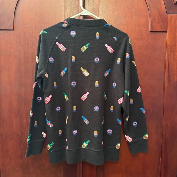 Corade Black Knit Sweater with bottle design Size XL - Picture 2 of 12